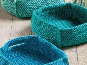 crochet basket, basket for storage