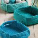 crochet basket, basket for storage