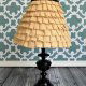 room decor with lamp, diy lamp ideas for room decor, ruffle lamp ideas