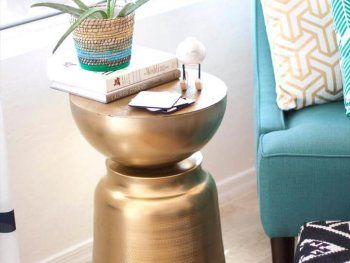 Golden Bowls DIY Side Table Ideas