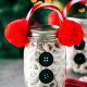 Four easy and creative mason jar CHRISTMAS treat gift ideas. A grinch jar, santa