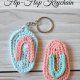 Crochet Flip Flop Key Chain