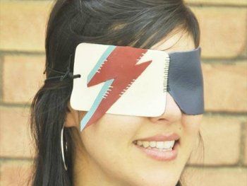 Bowie-Inspired Leather Eye Mask
