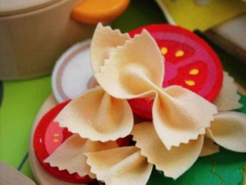 Felt Food Bow Tie Pasta