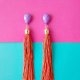 earrings, tassel earrings