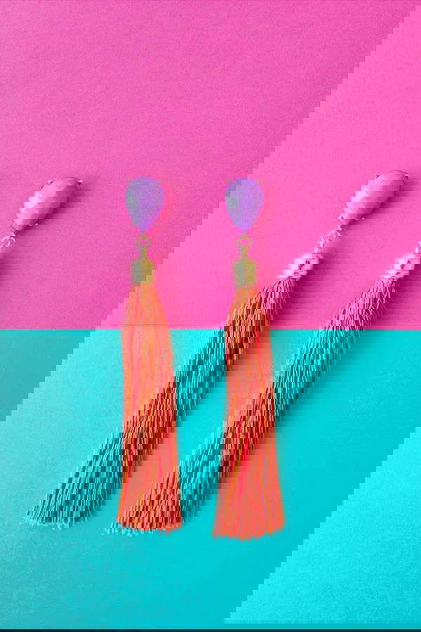diy tassel earrings