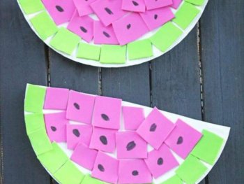 FOAM WATERMELON DIY KID’S CRAFT