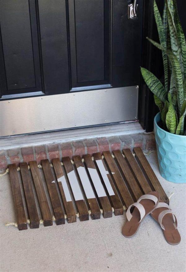 DIY Wooden Doormat