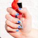 DIY brushstroke nail art