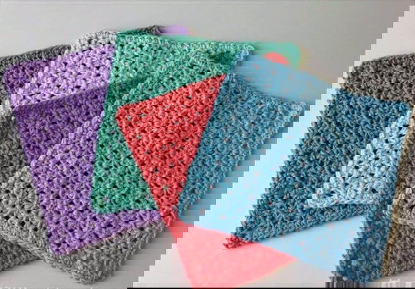 5 Little Monsters Bloom Stitch Dish Cloth