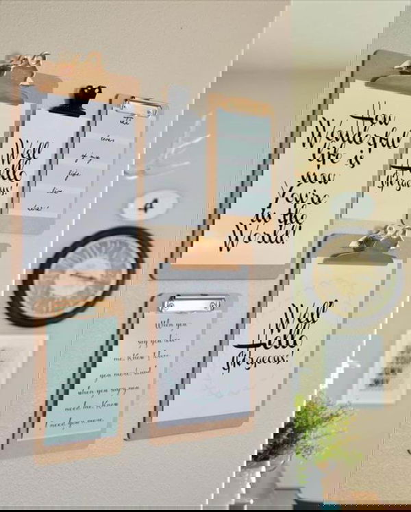 clipboard wall art