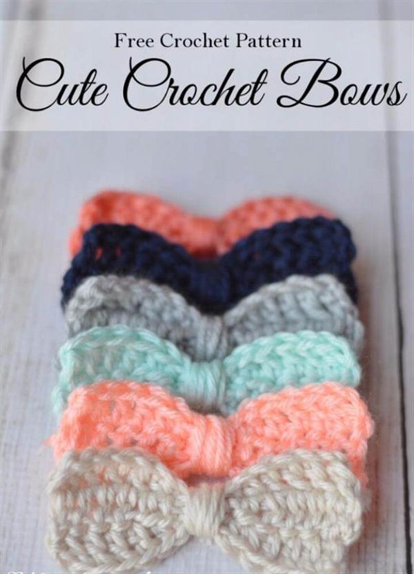 Easy Crochet Patterns - Cute Crochet Bows
