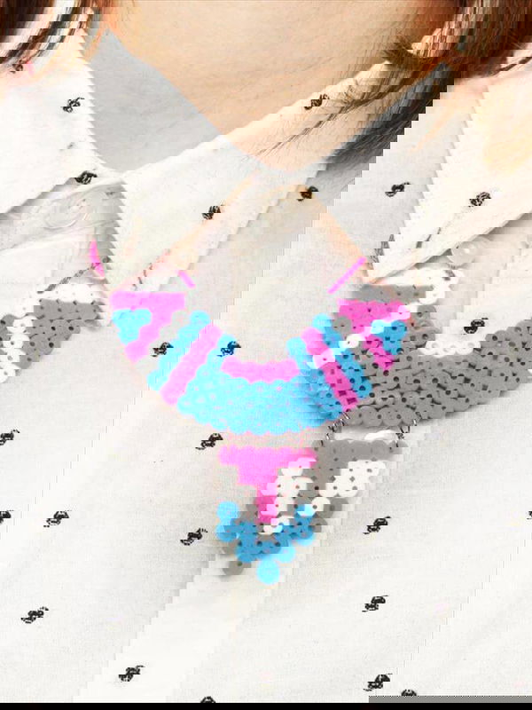 DIY Hama bead collar necklace