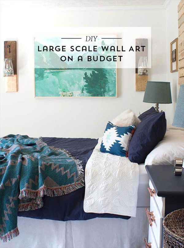 DIY Large Scale Wall Art using