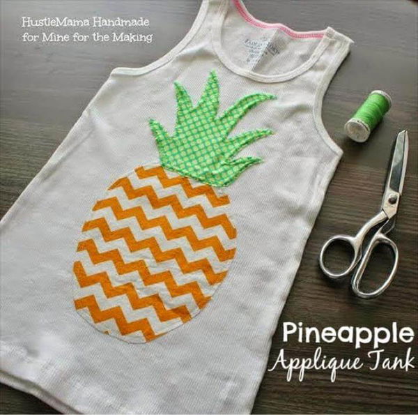 Pineapple Appliqué Tank Tutorial