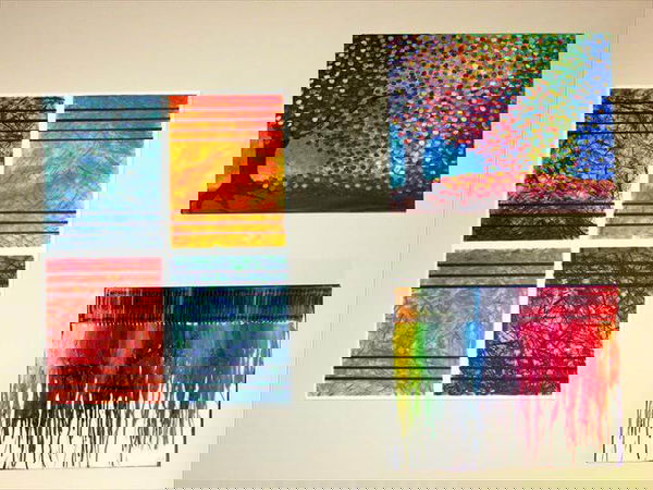 diy wall art abstract
