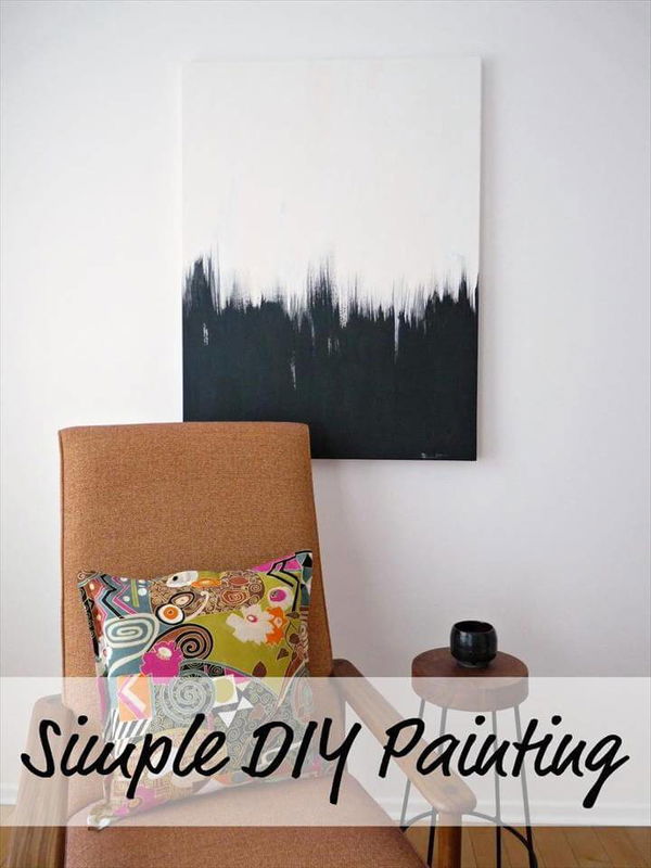 DIY Wall Art: Simple But Striking DIY Black and White Wall Art Painting