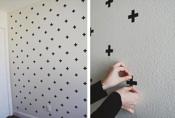 Washi Tape Decals. tape wall pattern