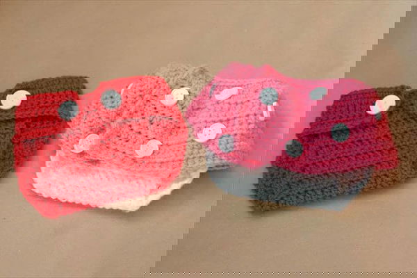 Mickey and Minnie Inspired Crochet Diaper Covers