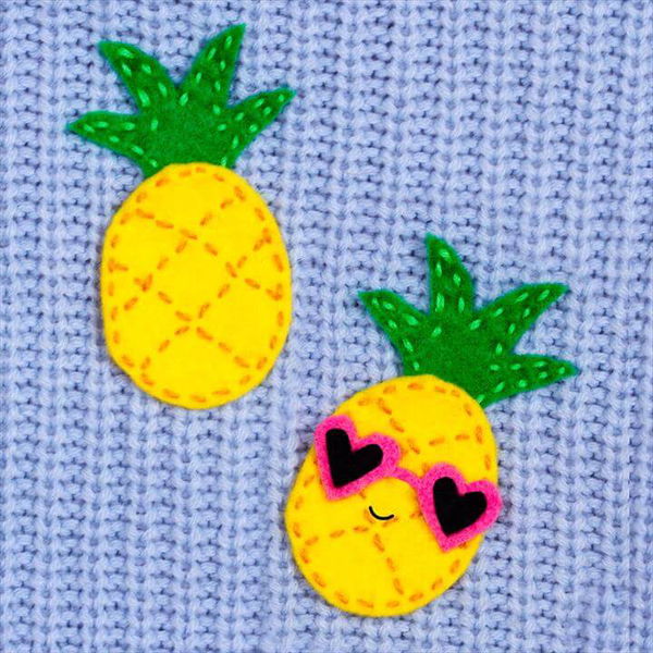 Diy Pineapple Brooch Sewing Craft