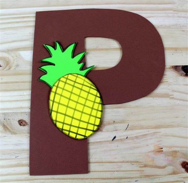 alphabet pineapple