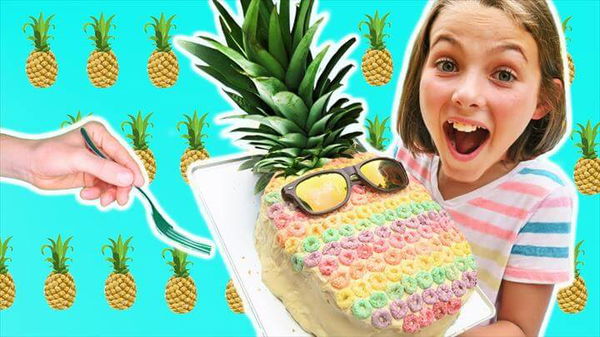 Rainbow Pineapple Cake Chef 