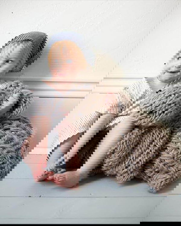 Giant Arm Knit Bunny