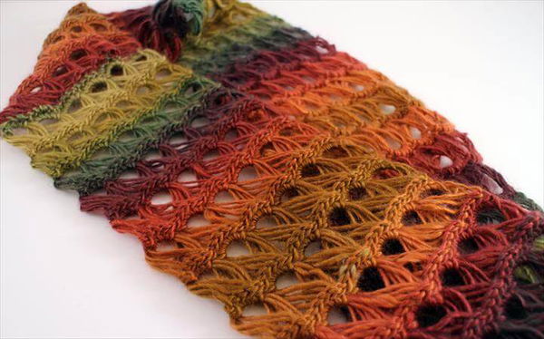 Broomstick Lace Infinity Scarf