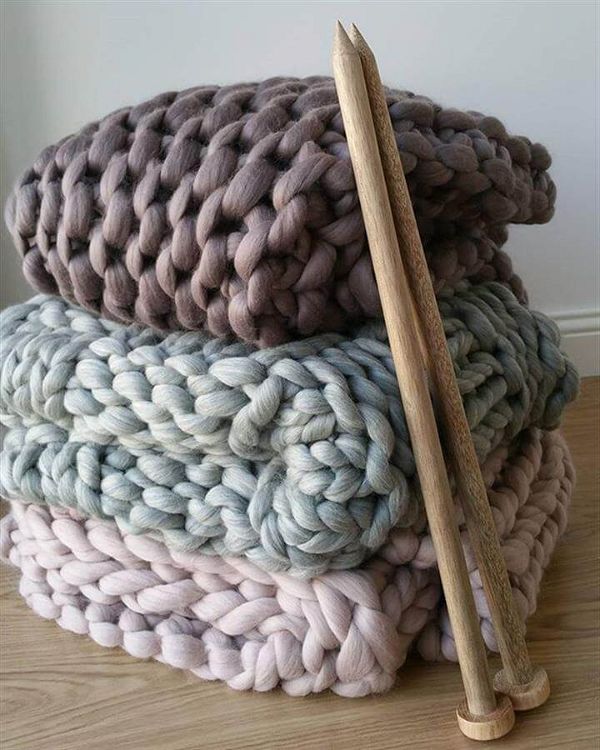 Chunky Knit Blanket 