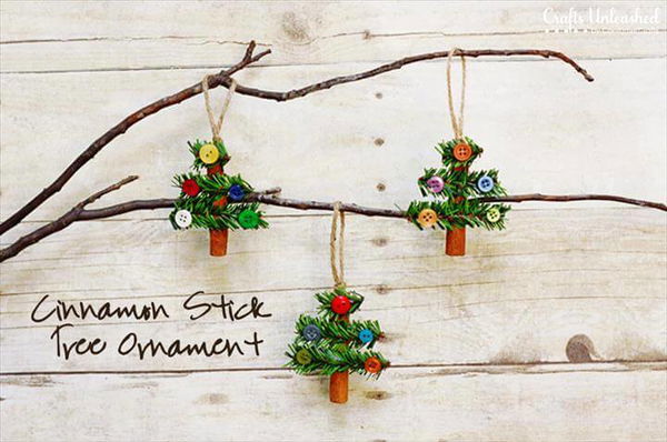 Cinnamon Stick Tree Ornaments