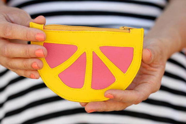 Citrus Wedge Coin Purse