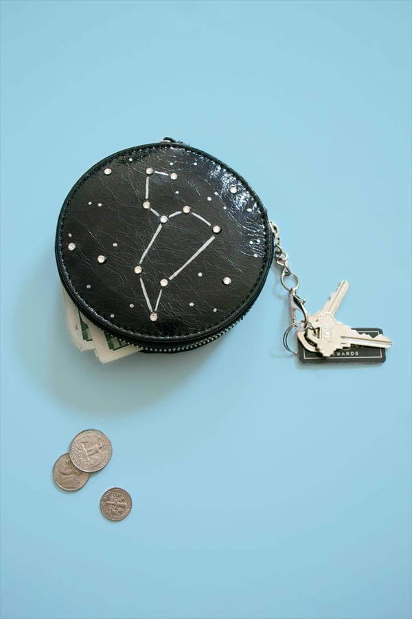 Coin Purse DIY Leo Constellation