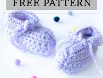Easy Crochet Baby Booties Free Pattern and Tutorial