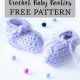 Easy Crochet Baby Booties Free Pattern and Tutorial