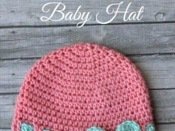 Free Crochet Pattern Faux Ribbon Baby Hat.