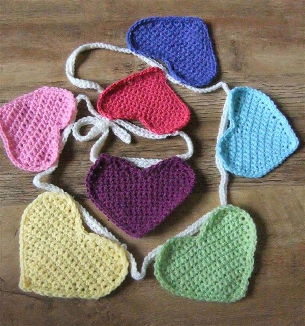 Heart shaped bunting and Easter blessings