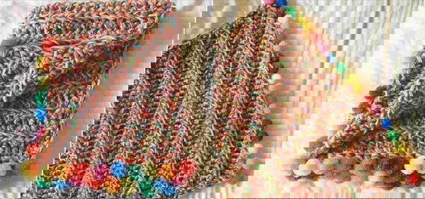 Super Chunky Rainbow Blanket