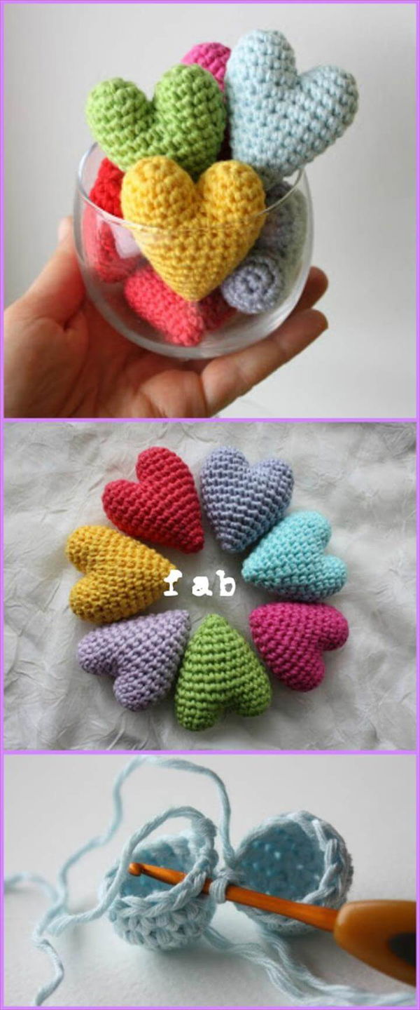 Crochet Heart Amigurumi Free Patterns