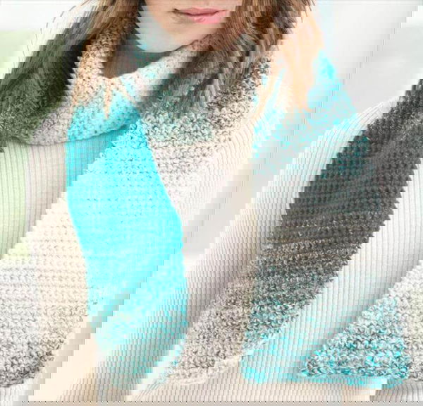 One Stitch Scarfie Scarf Crochet Kit