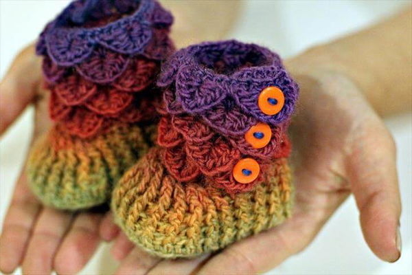 Darling Rainbow Baby Booties