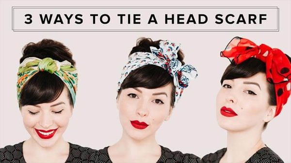 Hair Tutorial, headscarf