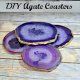 DIY Agate Slice Coaster