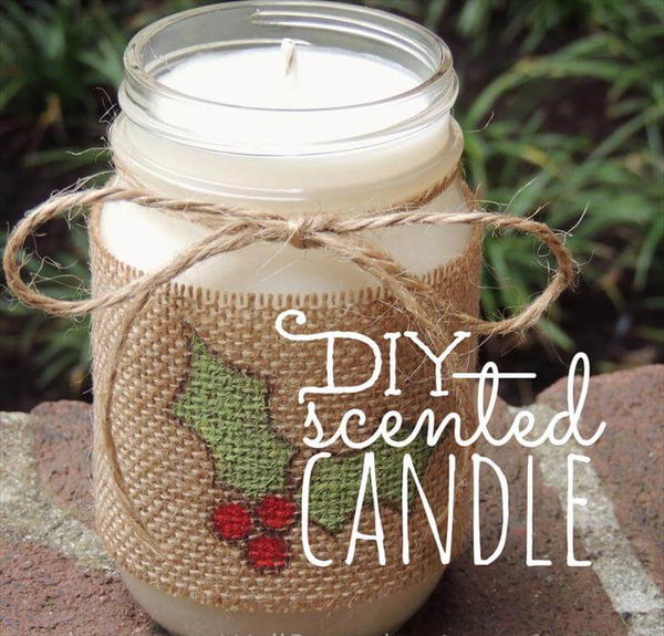 DIY Scented Candle in a Jar