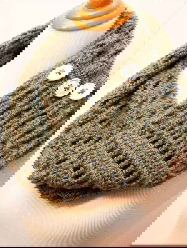 Button Infinity Scarf
