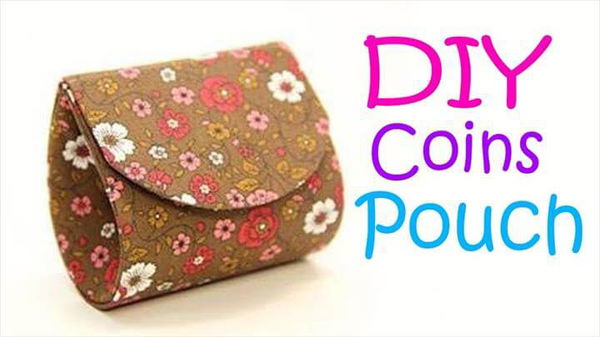 DIY Purse Coins Pouch Bag tutorial