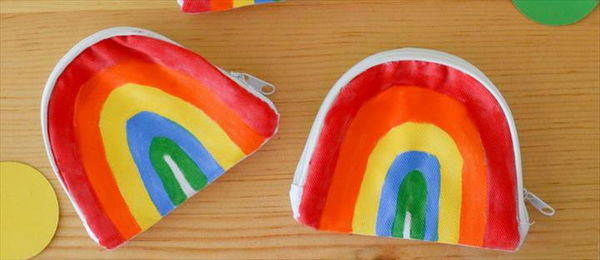 DIY Rainbow Coin Purse