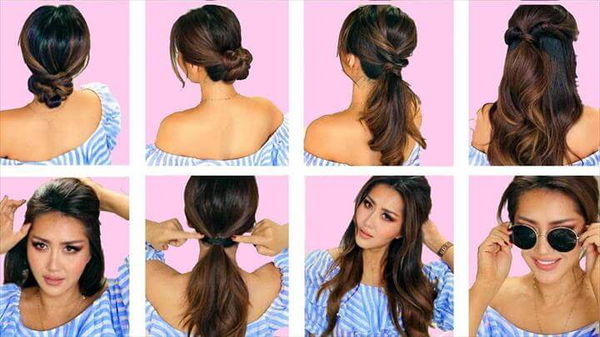 In this week's hairstyle tutorial, I'm going to show you how to create 5 easy, lazy hairstyles, for long or medium length hair. Simple, running late hairstyles for school or work.