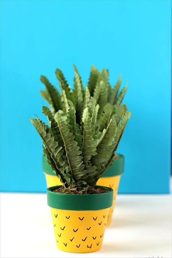 Diy Cute Pineapple Planters