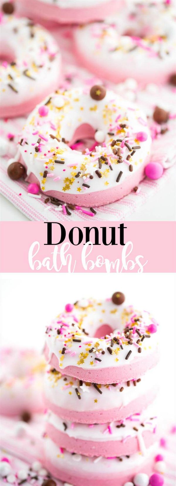 donut bath bombs – DIY donut shaped bath bombs made with soap icing