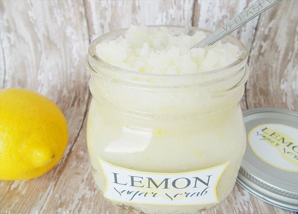 lemon sugar scrub